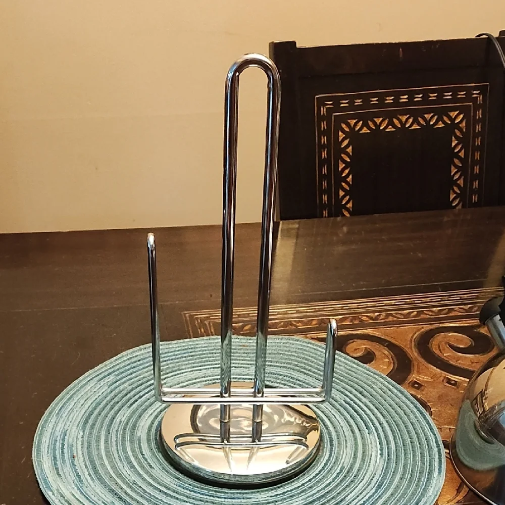 Stainless Steel Kettle and Paper Towel Holder Set
